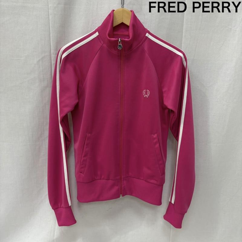 フレッドペリー FRED PERRY トップス トップス トラックジャケット ジャージ J4775 UK10 D36 EUR38 US6 Pink 38 ロゴ、文字 桃 / ピンク / pink レディース USED 古着 中古 50163918