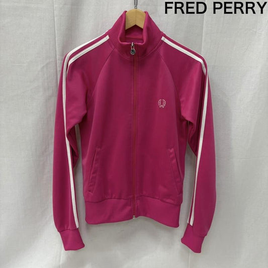 フレッドペリー FRED PERRY トップス トップス トラックジャケット ジャージ J4775 UK10 D36 EUR38 US6 Pink 38 ロゴ、文字 桃 / ピンク / pink レディース USED 古着 中古 50163918