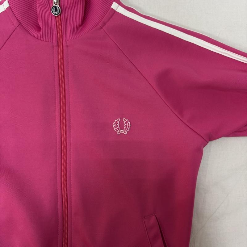 フレッドペリー FRED PERRY トップス トップス トラックジャケット ジャージ J4775 UK10 D36 EUR38 US6 Pink 38 ロゴ、文字 桃 / ピンク / pink レディース USED 古着 中古 50163918