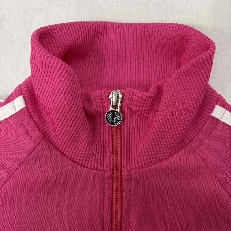 フレッドペリー FRED PERRY トップス トップス トラックジャケット ジャージ J4775 UK10 D36 EUR38 US6 Pink 38 ロゴ、文字 桃 / ピンク / pink レディース USED 古着 中古 50163918