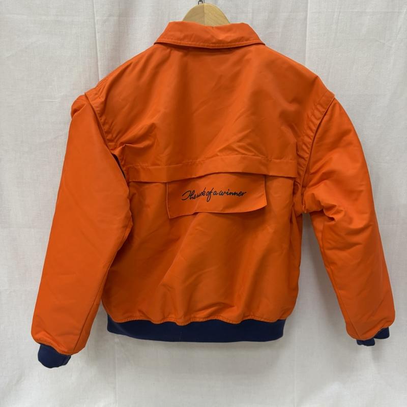 アディダス adidas ジャケット、上着 ジャンパー、ブルゾン ボンバージャケット ベスト 2Way HB1699 Orange M ロゴ、文字 橙 / オレンジ / orange X 紺 / ネイビー / navy メンズ USED 古着 中古 50163920