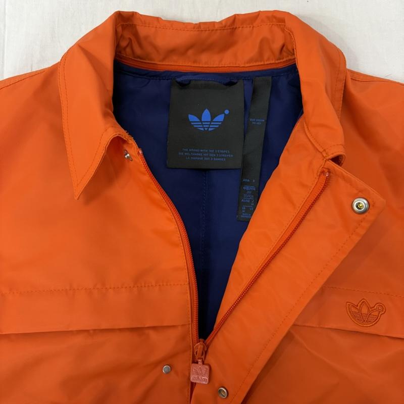 アディダス adidas ジャケット、上着 ジャンパー、ブルゾン ボンバージャケット ベスト 2Way HB1699 Orange M ロゴ、文字 橙 / オレンジ / orange X 紺 / ネイビー / navy メンズ USED 古着 中古 50163920