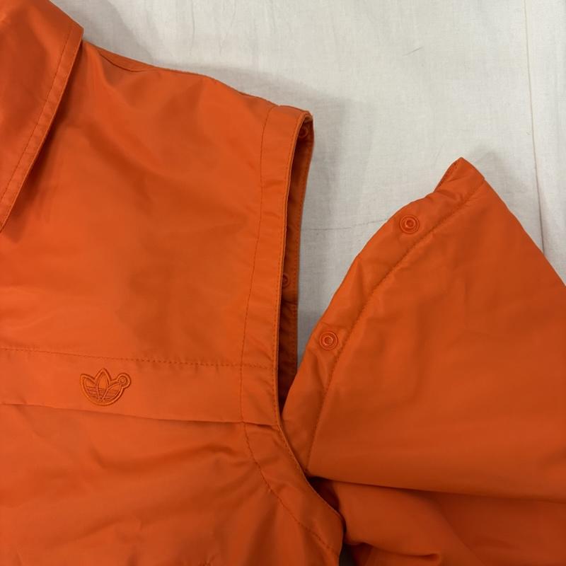 アディダス adidas ジャケット、上着 ジャンパー、ブルゾン ボンバージャケット ベスト 2Way HB1699 Orange M ロゴ、文字 橙 / オレンジ / orange X 紺 / ネイビー / navy メンズ USED 古着 中古 50163920