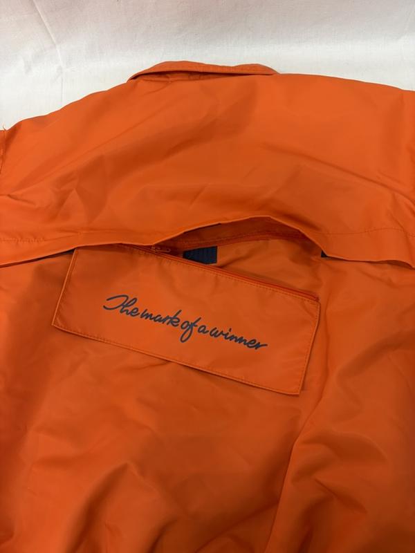 アディダス adidas ジャケット、上着 ジャンパー、ブルゾン ボンバージャケット ベスト 2Way HB1699 Orange M ロゴ、文字 橙 / オレンジ / orange X 紺 / ネイビー / navy メンズ USED 古着 中古 50163920