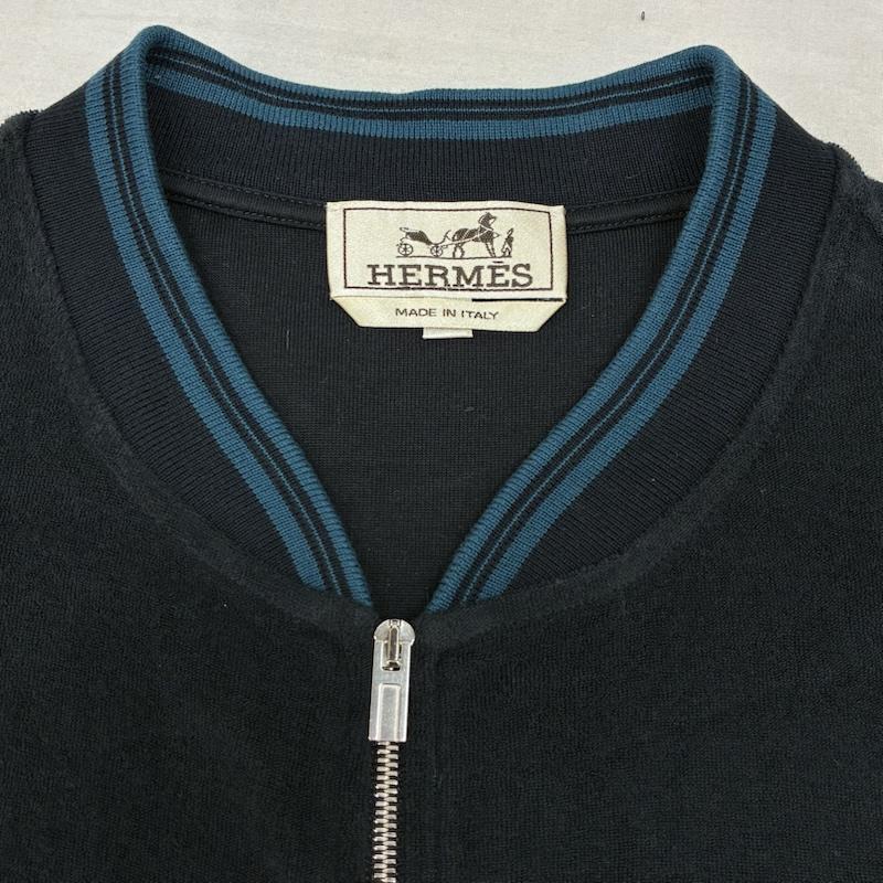 エルメス HERMES ジャケット、上着 ジャンパー、ブルゾン パイル生地 ジップアップ ブルゾン ボンバー ジャケット XL メンズ USED 古着 中古 50163921