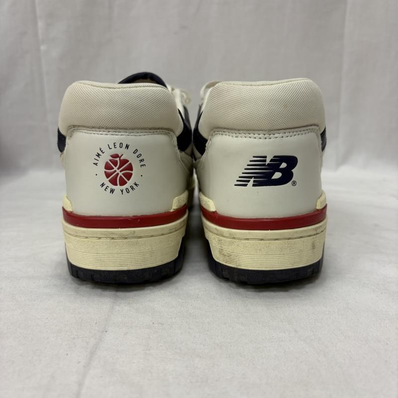 ニューバランス New Balance スニーカー スニーカー Aime Leon Dore × New Balance 550 Red US10.5/28.5cm Dワイズ US：10.5 ロゴ、文字 白 / ホワイト / white X 青 / ブルー / blue X 赤 / レッド / red メンズ USED 古着 中古 50163922