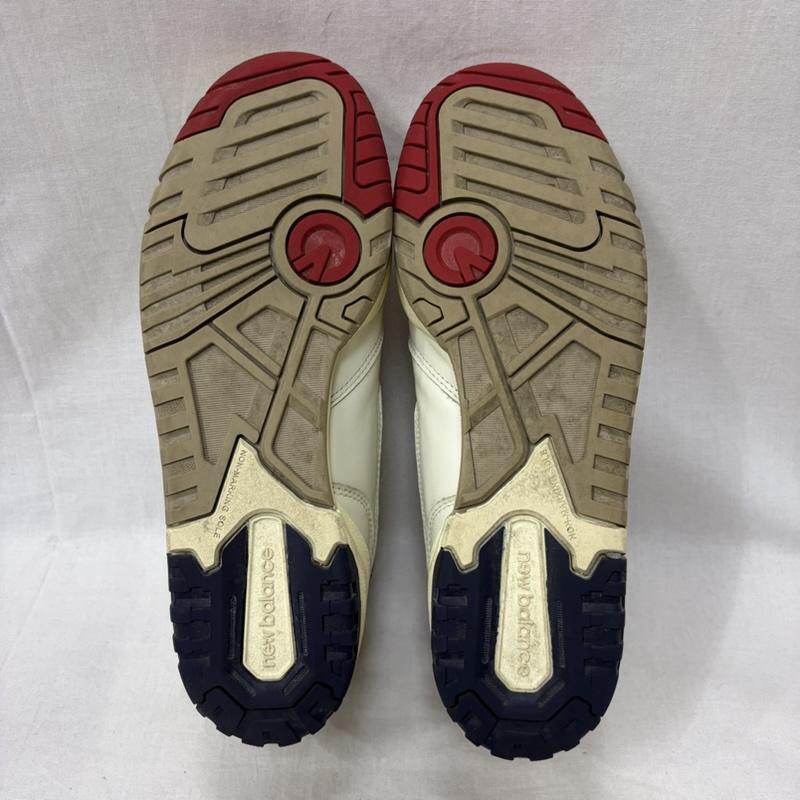 ニューバランス New Balance スニーカー スニーカー Aime Leon Dore × New Balance 550 Red US10.5/28.5cm Dワイズ US：10.5 ロゴ、文字 白 / ホワイト / white X 青 / ブルー / blue X 赤 / レッド / red メンズ USED 古着 中古 50163922