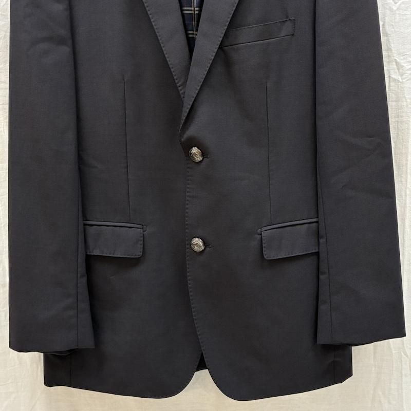 バーバリーブラックレーベル BURBERRY BLACK LABEL ジャケット、上着 ジャケット、ブレザー ウール ポリ テーラード ジャケット 2B D1E01-702-29 M メンズ USED 古着 中古 50163923