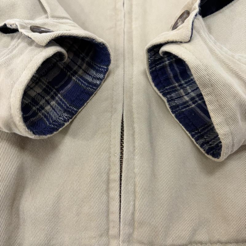 ラルフローレン RALPHLAUREN ジャケット、上着 ジャンパー、ブルゾン スイングトップ ハリントンジャケット ドリズラージャケット Beige M ロゴ刺繍 M ロゴ、文字 ベージュ / ベージュ / beige X 紺 / ネイビー / navy メンズ USED 古着 中古 50163926