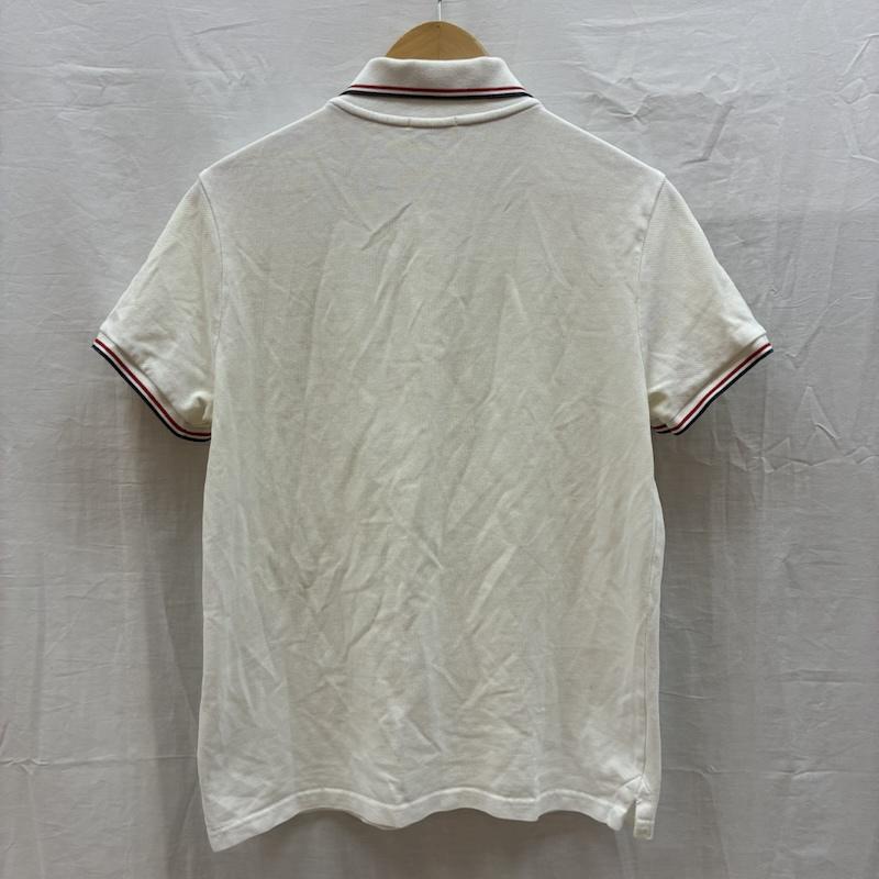モンクレール MONCLER ポロシャツ 半袖 鹿の子 半袖 ポロシャツ D20918345600 M 白 / ホワイト / white メンズ USED 古着 中古 50163927