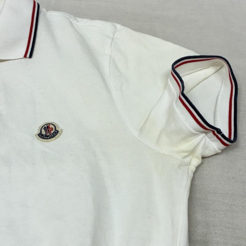 モンクレール MONCLER ポロシャツ 半袖 鹿の子 半袖 ポロシャツ D20918345600 M 白 / ホワイト / white メンズ USED 古着 中古 50163927