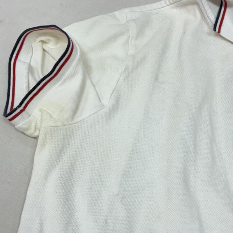 モンクレール MONCLER ポロシャツ 半袖 鹿の子 半袖 ポロシャツ D20918345600 M 白 / ホワイト / white メンズ USED 古着 中古 50163927