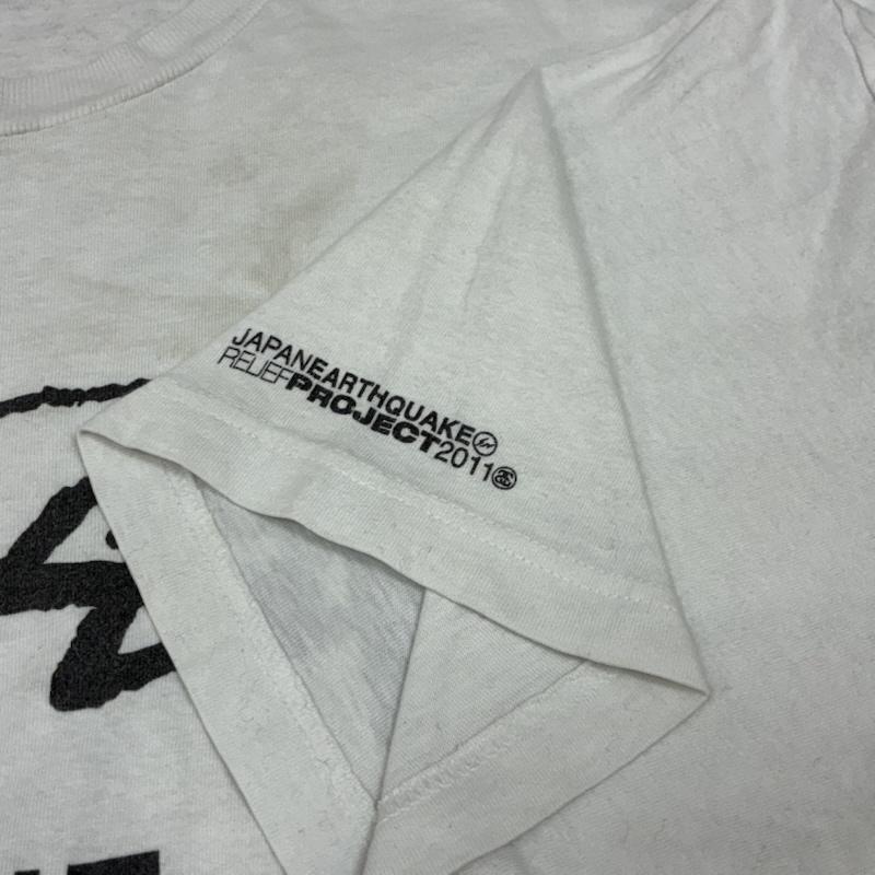 ステューシー STUSSY Tシャツ 半袖 Fragment Design 2011 チャリティー Tシャツ one world one love one heart XL 白 / ホワイト / white メンズ USED 古着 中古 50163931