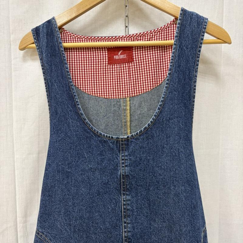 ピンクハウス PINK HOUSE ワンピース・ドレス・オールインワン ワンピース・ドレス・オールインワン デニム ジャンパースカート ワッペン付 インディゴ -  インディゴ / インディゴ / Indigo レディース USED 古着 中古 50163933