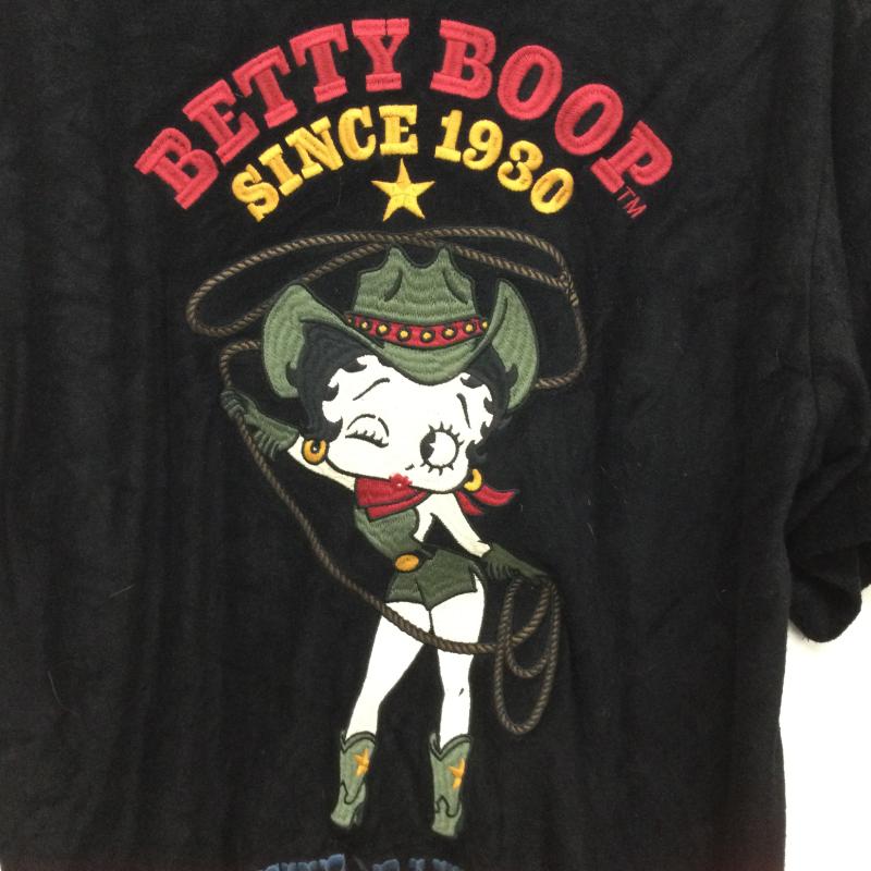 古着 USED Tシャツ 半袖 THE BRAVEMAN  BETTY BOOP コラボ 刺繍　Tシャツ L 刺繍 黒 / ブラック / black メンズ USED 古着 中古 50163934