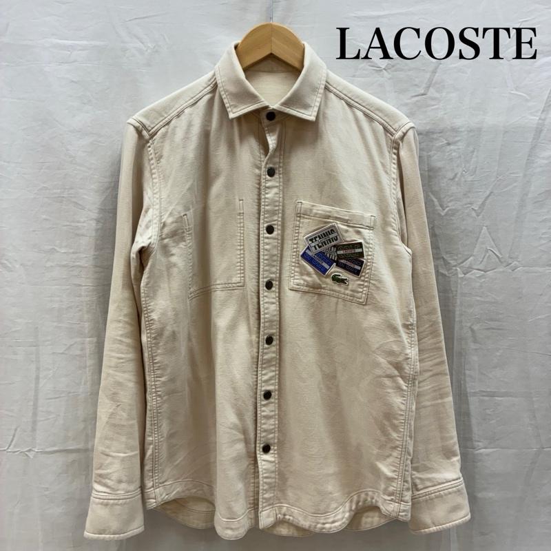 ラコステ LACOSTE シャツ、ブラウス 長袖 CH6986 リバーシブル ダンガリー ソリッドツイル 長袖 シャツ M メンズ USED 古着 中古 50163938