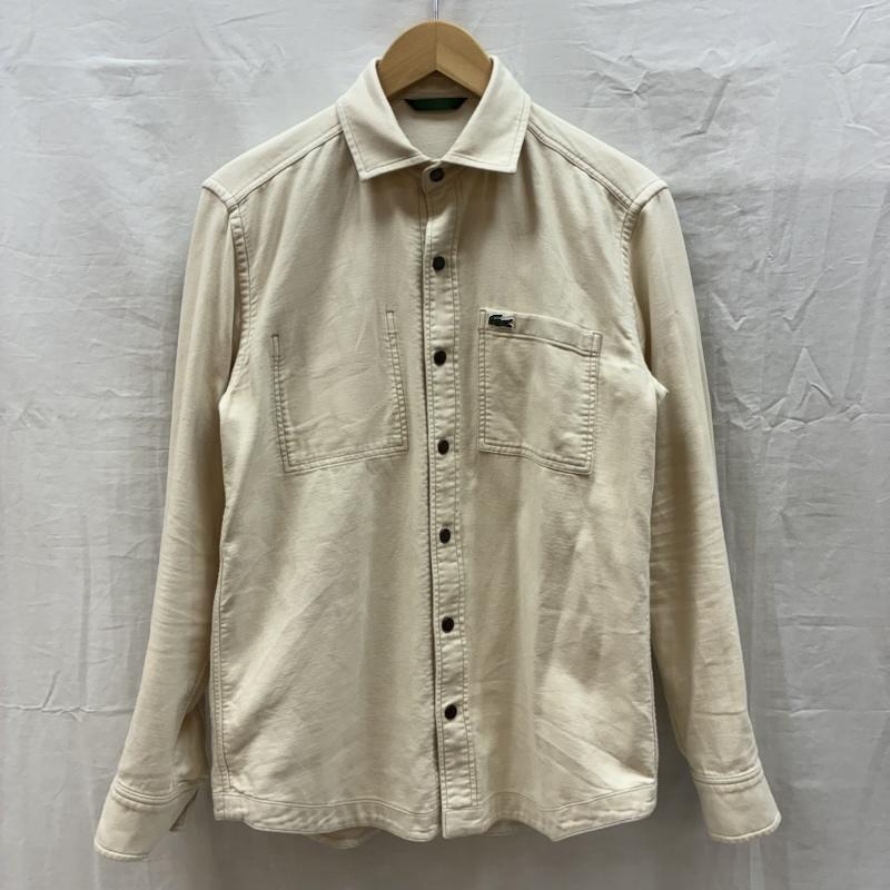 ラコステ LACOSTE シャツ、ブラウス 長袖 CH6986 リバーシブル ダンガリー ソリッドツイル 長袖 シャツ M メンズ USED 古着 中古 50163938
