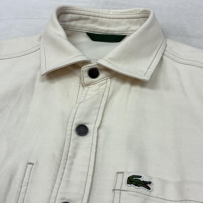 ラコステ LACOSTE シャツ、ブラウス 長袖 CH6986 リバーシブル ダンガリー ソリッドツイル 長袖 シャツ M メンズ USED 古着 中古 50163938