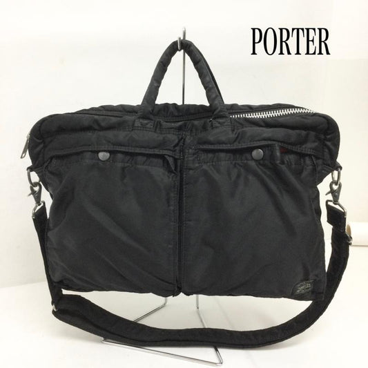 ポーター PORTER ブリーフケース、書類かばん ブリーフケース、書類かばん PORTER タンカー ブリーフケース 2WAY - 無地 黒 / ブラック / black メンズ USED 古着 中古 50163943