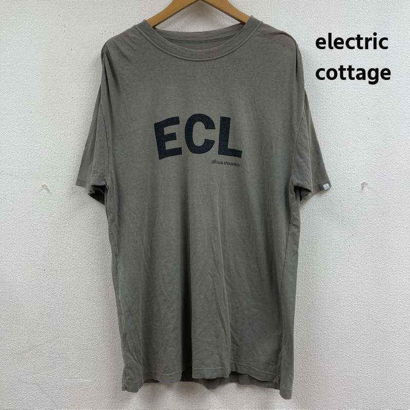 エレクトリックコテージ electric cottage Tシャツ 半袖 ヴィンテージ ECL ロゴ ストレッチ Tシャツ カットソー チャコールグレー / チャコールグレー / メンズ USED 古着 中古 50163947