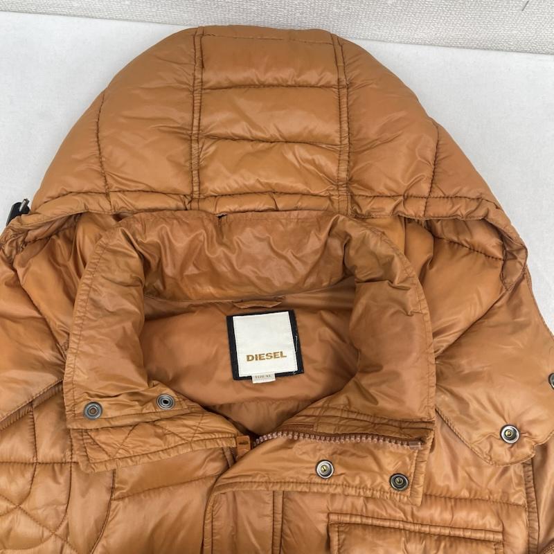 ディーゼル DIESEL ジャケット、上着 ダウンジャケット 00s ヴィンテージ 中綿 パデッド ジャケット ダウン ジャケット XL 茶 / ブラウン / brown メンズ USED 古着 中古 50163951