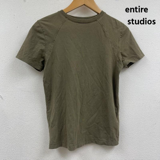 エンタイアスタジオ entire studios Tシャツ 半袖 STUDIOS MINI TEE ステッチ ライン クルーネック Tシャツ S カーキオリーブ / カーキオリーブ / メンズ USED 古着 中古 50163952