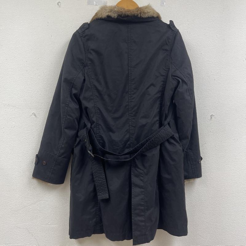 ノンブルアンペール NOMBRE IMPAIR コート コート一般 ミリタリーテイスト 裏ボア ウエストベルト ファー コート 黒 / ブラック / black レディース USED 古着 中古 50163954