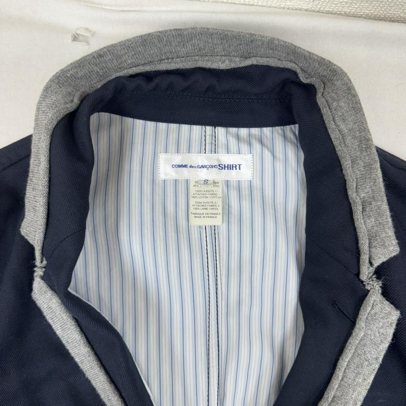 コムデギャルソンシャツ COMME des GARCONS SHIRT ジャケット、上着 ジャケット、ブレザー フランス製 パイピング テーラード ジャケット ブレザー S18132 S メンズ USED 古着 中古 50163961