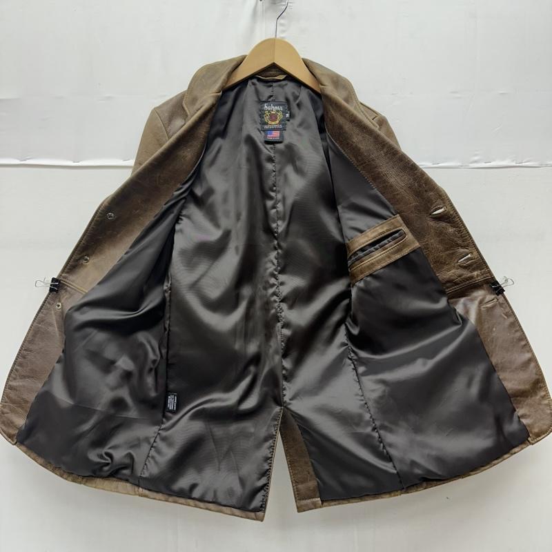 ショット schott ジャケット、上着 レザージャケット USA製 3B レザー テーラ－ド ジャケット 38 茶 / ブラウン / brown メンズ USED 古着 中古 50163962