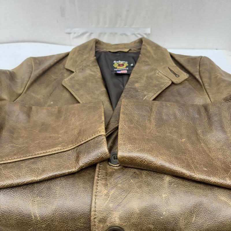 ショット schott ジャケット、上着 レザージャケット USA製 3B レザー テーラ－ド ジャケット 38 茶 / ブラウン / brown メンズ USED 古着 中古 50163962