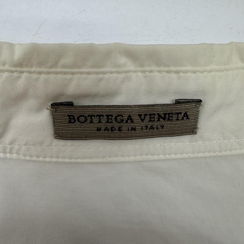 ボッテガヴェネタ BOTTEGA VENETA シャツ、ブラウス 長袖 イタリア製 コットン ワイ シャツ 50 白 / ホワイト / white メンズ USED 古着 中古 50163963