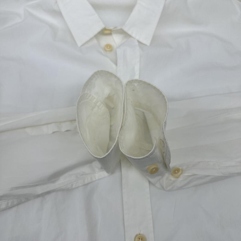 ボッテガヴェネタ BOTTEGA VENETA シャツ、ブラウス 長袖 イタリア製 コットン ワイ シャツ 50 白 / ホワイト / white メンズ USED 古着 中古 50163963