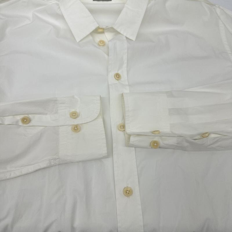 ボッテガヴェネタ BOTTEGA VENETA シャツ、ブラウス 長袖 イタリア製 コットン ワイ シャツ 50 白 / ホワイト / white メンズ USED 古着 中古 50163963