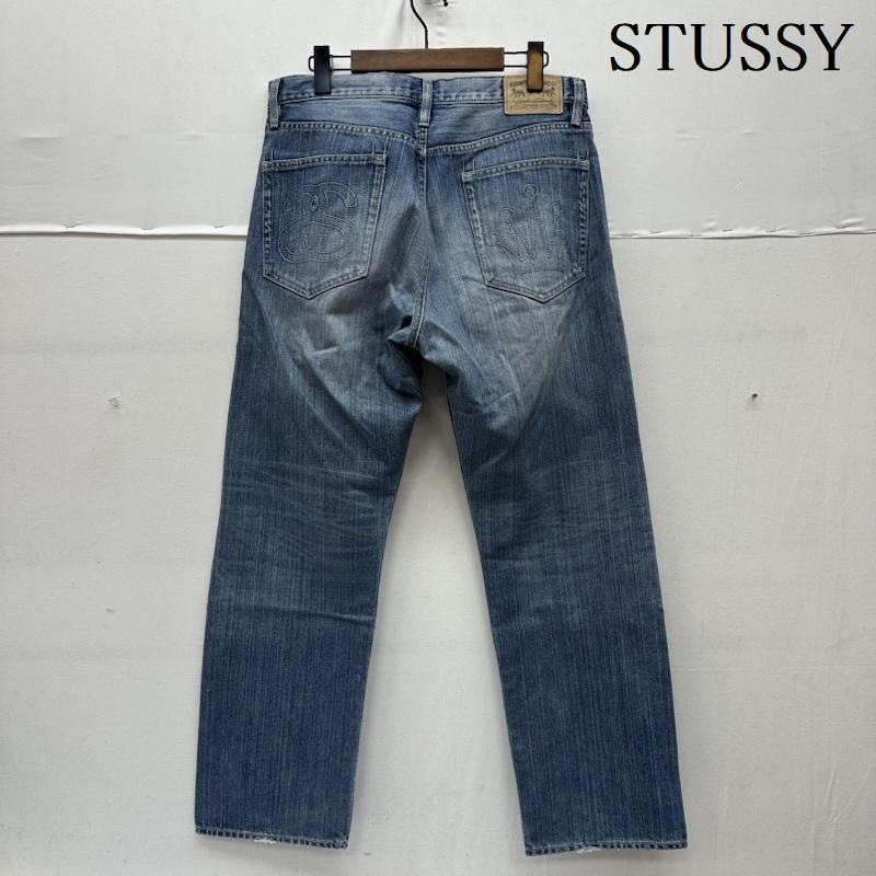 ステューシー STUSSY パンツ デニム、ジーンズ SSリンク クラウン ロゴ 刺繍 デニム パンツ 32インチ インディゴ / インディゴ / Indigo メンズ USED 古着 中古 50163964