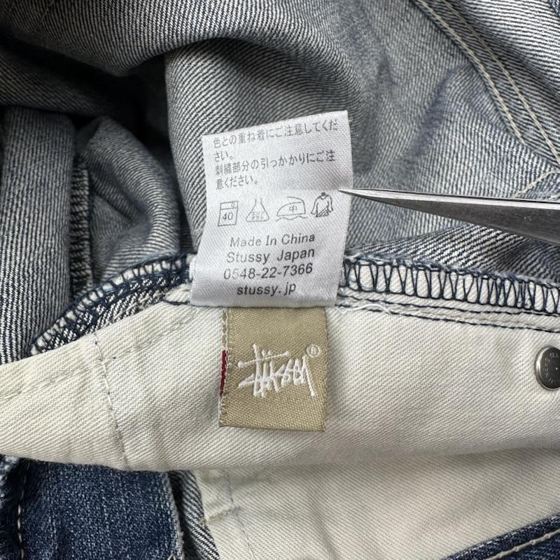 ステューシー STUSSY パンツ デニム、ジーンズ SSリンク クラウン ロゴ 刺繍 デニム パンツ 32インチ インディゴ / インディゴ / Indigo メンズ USED 古着 中古 50163964