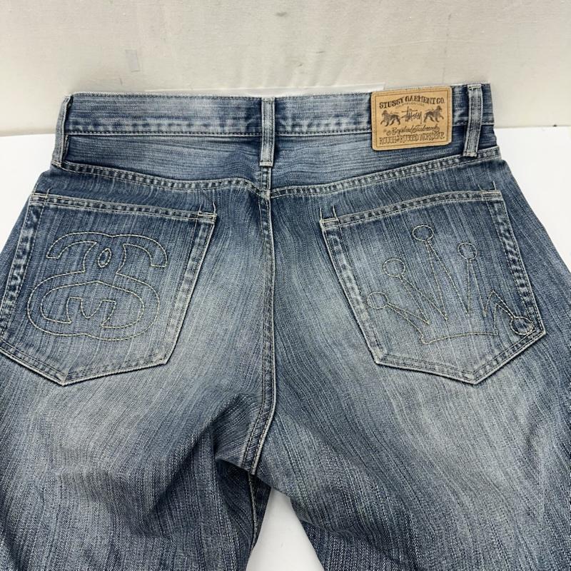 ステューシー STUSSY パンツ デニム、ジーンズ SSリンク クラウン ロゴ 刺繍 デニム パンツ 32インチ インディゴ / インディゴ / Indigo メンズ USED 古着 中古 50163964