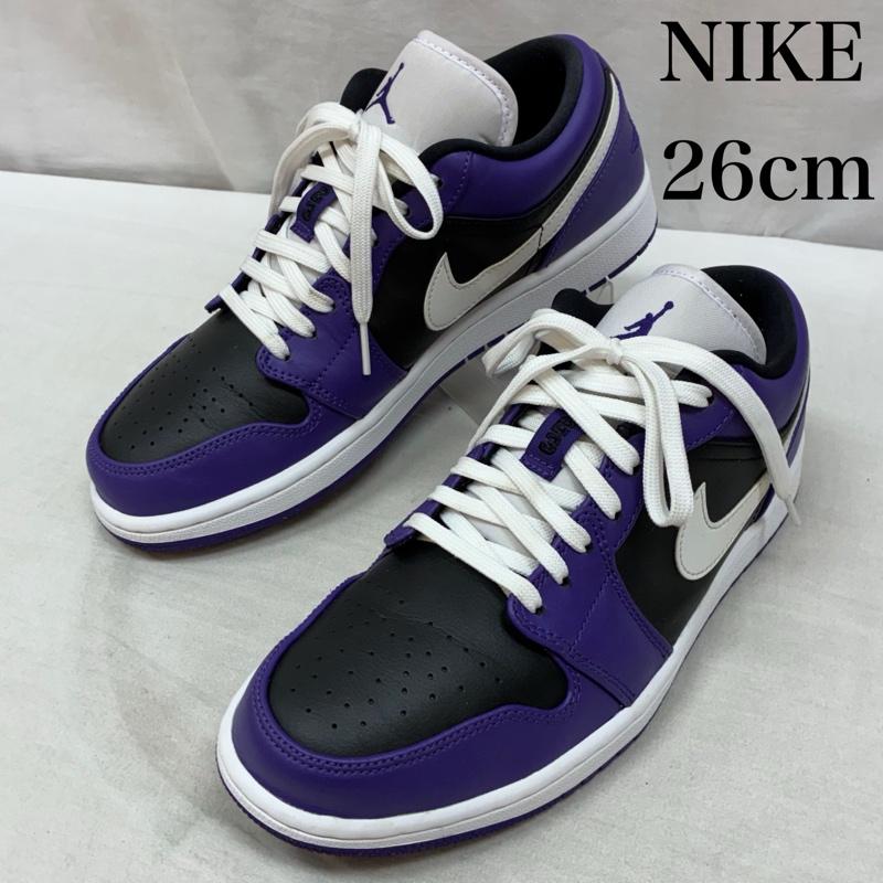 ナイキ NIKE スニーカー スニーカー AIR JORDAN 1 LOW COURT PURPLE エアジョーダン ローカット スニーカー 553558-501 26.0cm メンズ USED 古着 中古 50163969