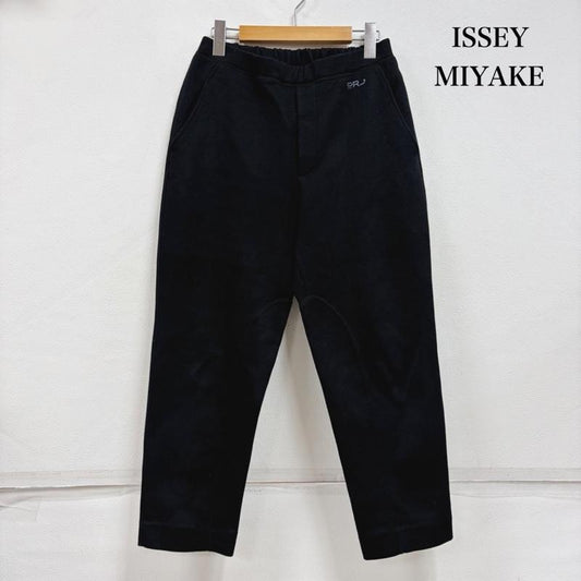 イッセイミヤケ ISSEY MIYAKE パンツ ワークパンツ、ペインターパンツ Haat ORJ イージーパンツ スウェット ジャージ スポーツライン ユニセックス HA95JF299 2 ワンポイント X ロゴ、文字 X 無地 黒 / ブラック / black X 紺 / ネイビー / navy レディース USED 古着 中古 50163970