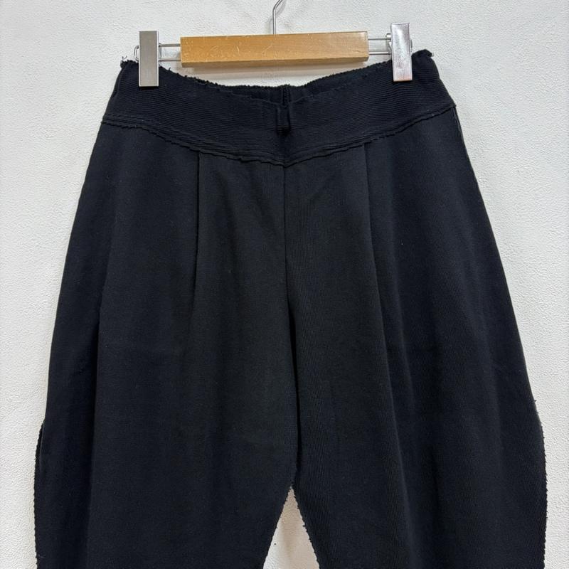 イッセイミヤケ ISSEY MIYAKE パンツ サルエルパンツ A-POC ニット コットン バルーン タック イージー パンツ IM41KF303 モード 2 無地 黒 / ブラック / black レディース USED 古着 中古 50163971