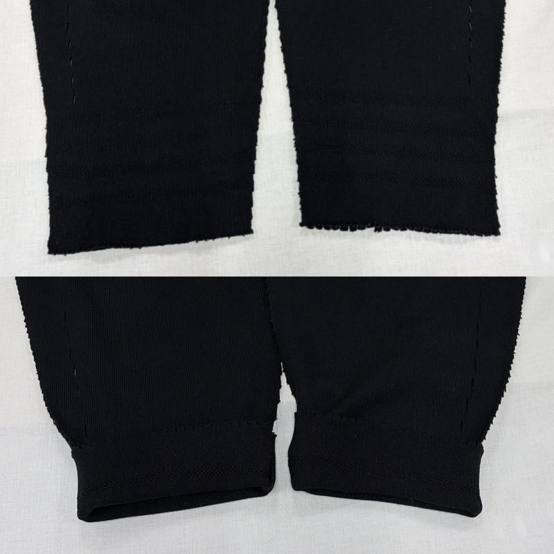 イッセイミヤケ ISSEY MIYAKE パンツ サルエルパンツ A-POC ニット コットン バルーン タック イージー パンツ IM41KF303 モード 2 無地 黒 / ブラック / black レディース USED 古着 中古 50163971