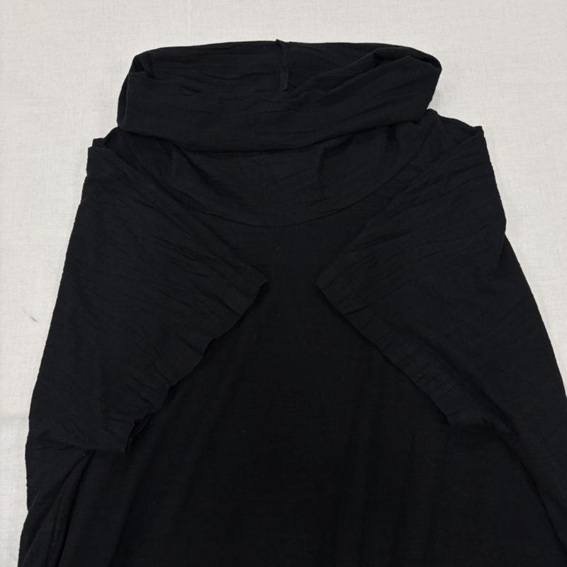 イッセイミヤケ ISSEY MIYAKE セットアップ セットアップ HaaT カーディガン セット アンサンブル ワンピース チュニック プリーツ シワ加工 HA53JH202 HA53JO203 2 無地 黒 / ブラック / black レディース USED 古着 中古 50163983