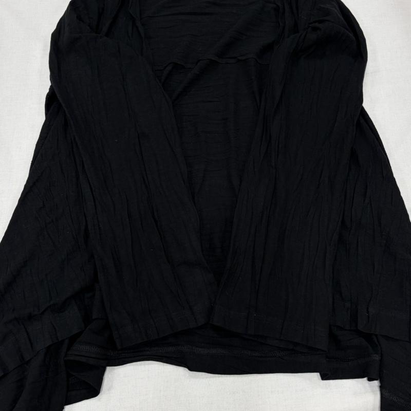 イッセイミヤケ ISSEY MIYAKE セットアップ セットアップ HaaT カーディガン セット アンサンブル ワンピース チュニック プリーツ シワ加工 HA53JH202 HA53JO203 2 無地 黒 / ブラック / black レディース USED 古着 中古 50163983