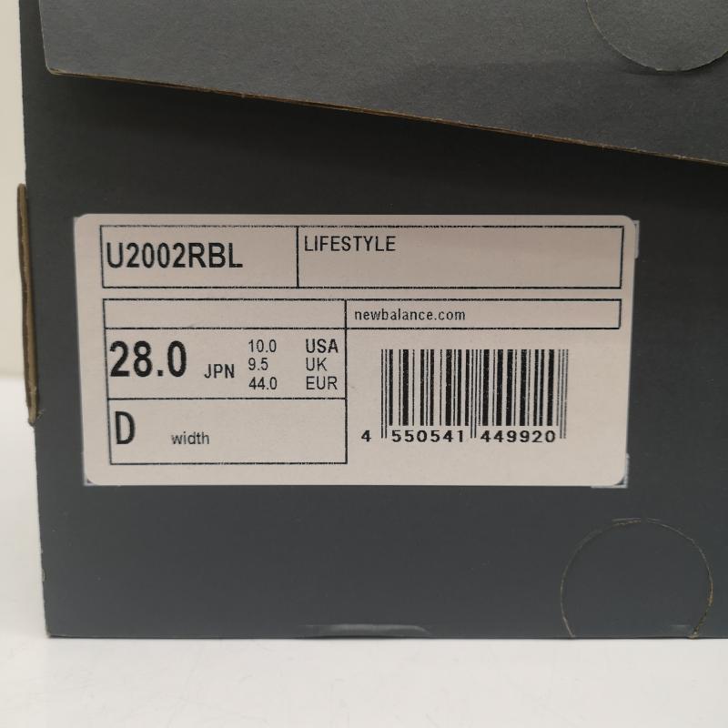 ニューバランス New Balance スニーカー スニーカー U2002RBL 2002R スウェード ローカット トリプル ブラック 28.0cm 黒 / ブラック / black メンズ USED 古着 中古 50163987