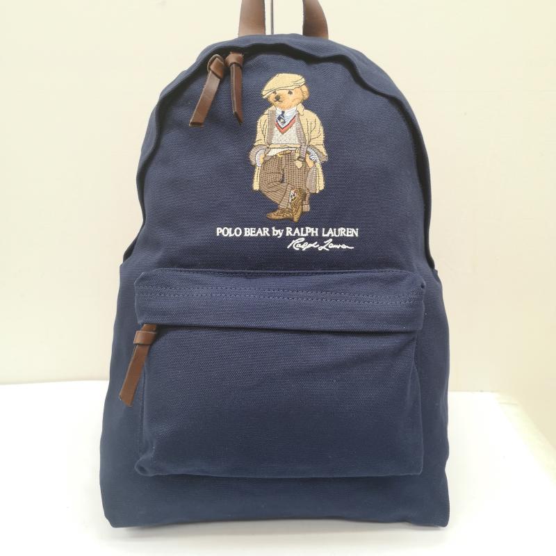 ラルフローレン RALPHLAUREN リュックサック、デイパック リュックサック、デイバッグ 405974590001 POLO BEAR リュックサック ポロベア 刺繍 バックパック 紺 / ネイビー / navy メンズ USED 古着 中古 50163996