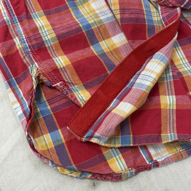 エンジニアードガーメンツ Engineered Garments シャツ、ブラウス 長袖 ガチャポケ 猫目ボタン マチ付き ワークシャツ USA製 S メンズ USED 古着 中古 50164000