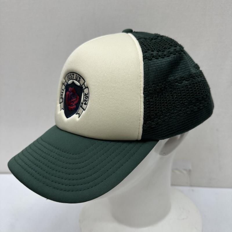 キス KITH 帽子 キャップ Just Us Rose 薔薇 刺繍 トラッカー メッシュ キャップ FREE 緑 / グリーン / green メンズ USED 古着 中古 50164004