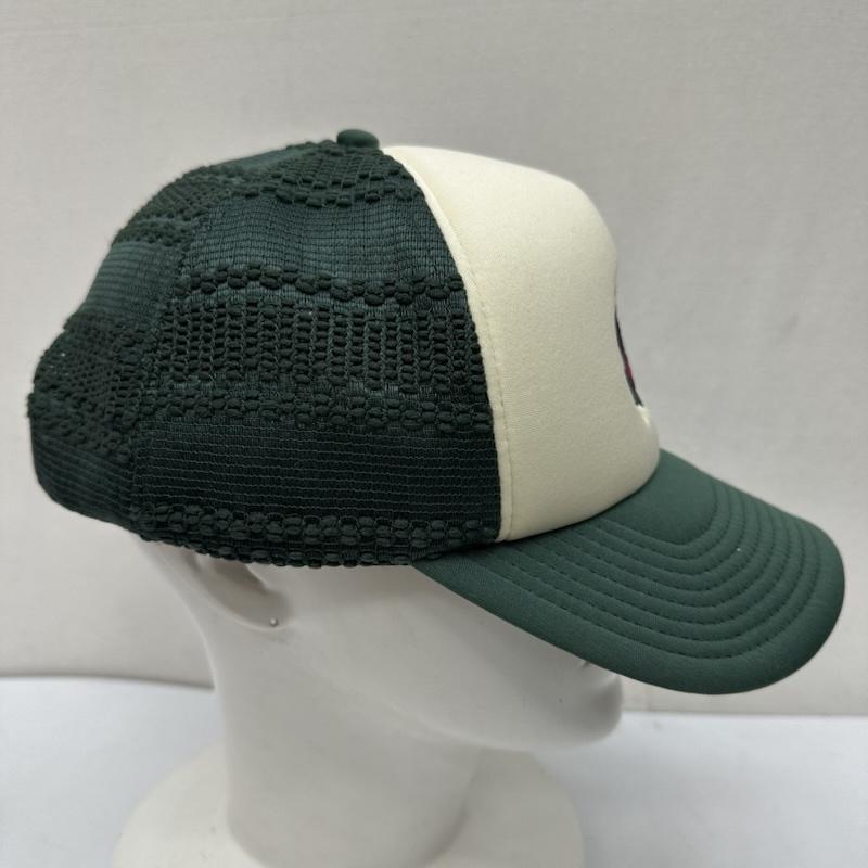 キス KITH 帽子 キャップ Just Us Rose 薔薇 刺繍 トラッカー メッシュ キャップ FREE 緑 / グリーン / green メンズ USED 古着 中古 50164004
