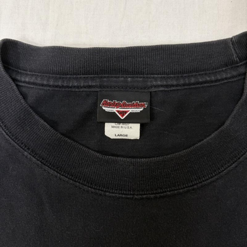 ハーレーダビッドソン Harley-Davidson Tシャツ 半袖 Harley-Davidson Cafe Las Vegas Fireworks L Black L プリント 黒 / ブラック / black メンズ USED 古着 中古 50164005