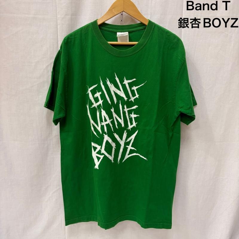古着 USED Tシャツ 半袖 銀杏BOYZ GING NANG BOYS 初期 プリントTシャツ バンT Green L L ロゴ、文字 緑 / グリーン / green メンズ USED 古着 中古 50164006