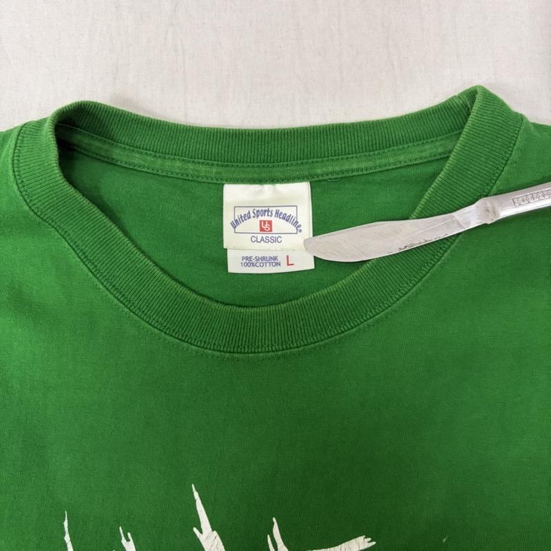 古着 USED Tシャツ 半袖 銀杏BOYZ GING NANG BOYS 初期 プリントTシャツ バンT Green L L ロゴ、文字 緑 / グリーン / green メンズ USED 古着 中古 50164006